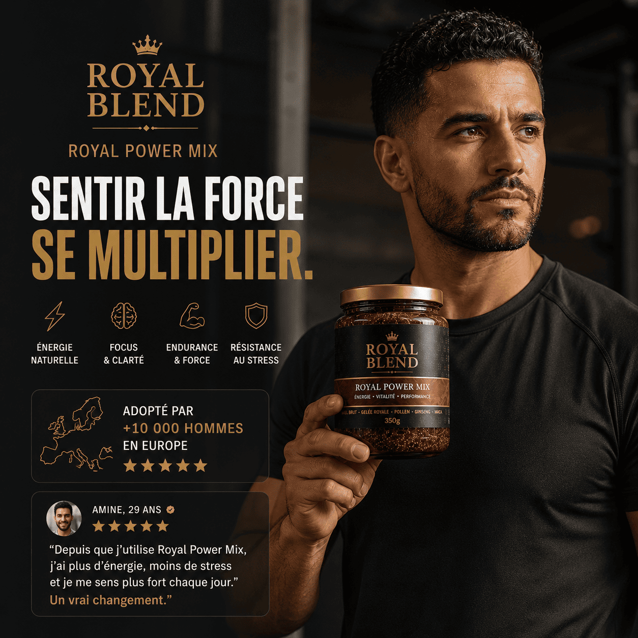 Mélange Royal - Miel aux 9 Herbs Sacrés